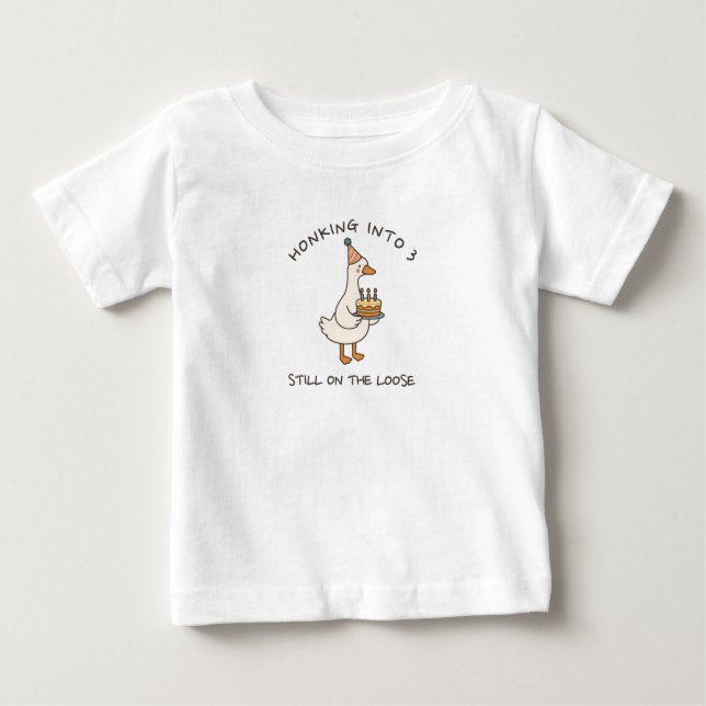 Camiseta Honking Into Birthday Goose Funny Custom Age (Frente)