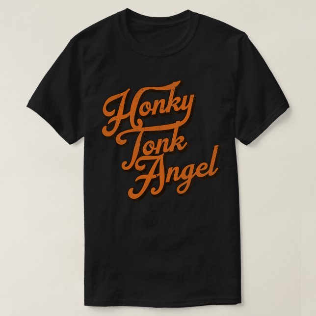 Camiseta Honky Tonk Angel (Frente do Design)