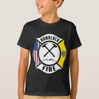 Camiseta Honolulu Hawaii Fire Department Bombeiros Rescu