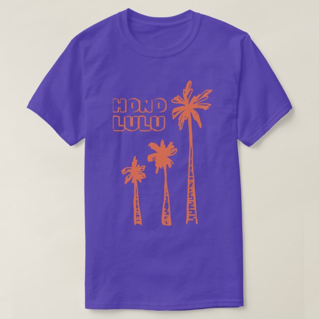 Camiseta Honolulu Hawaii Palms TShirt (Frente do Design)