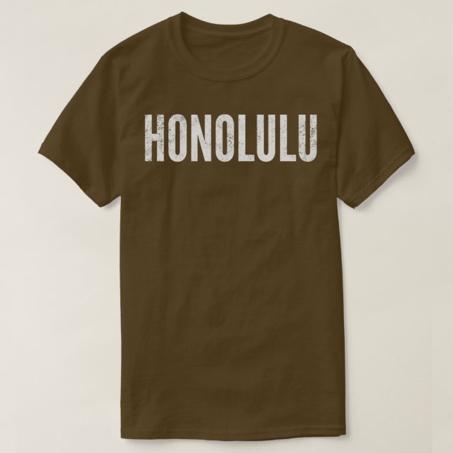 Camiseta Honolulu Hawaii TShirt 1 (Frente do Design)
