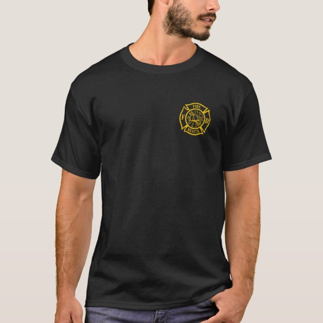 Camiseta Honor and Courage Firefighter Fire Dept Fire Truck (Frente)