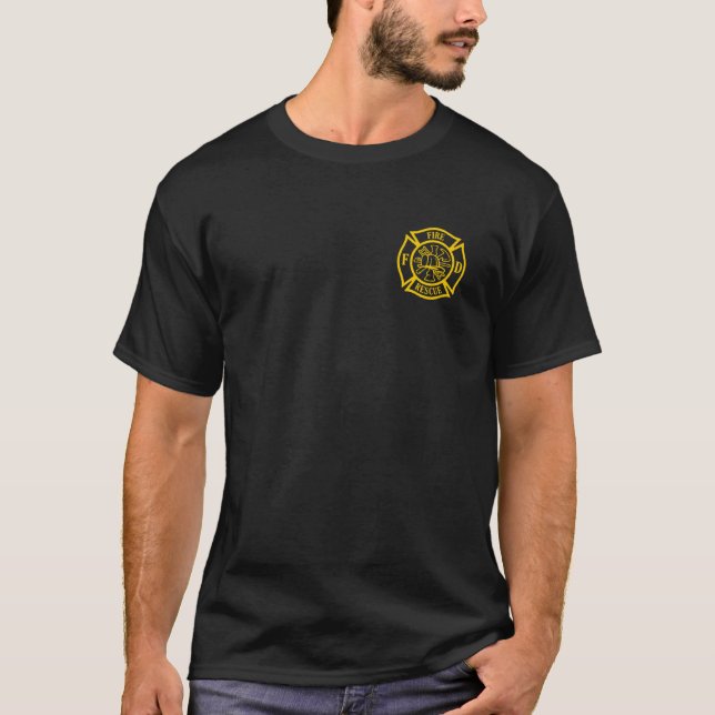 Camiseta Honor and Courage Firefighter Fire Dept Fire Truck (Frente)