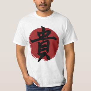 Camiseta Honor Kanji Símbolo Japonês Caligrafia