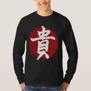 Camiseta Honor Kanji Símbolo Japonês Caligrafia