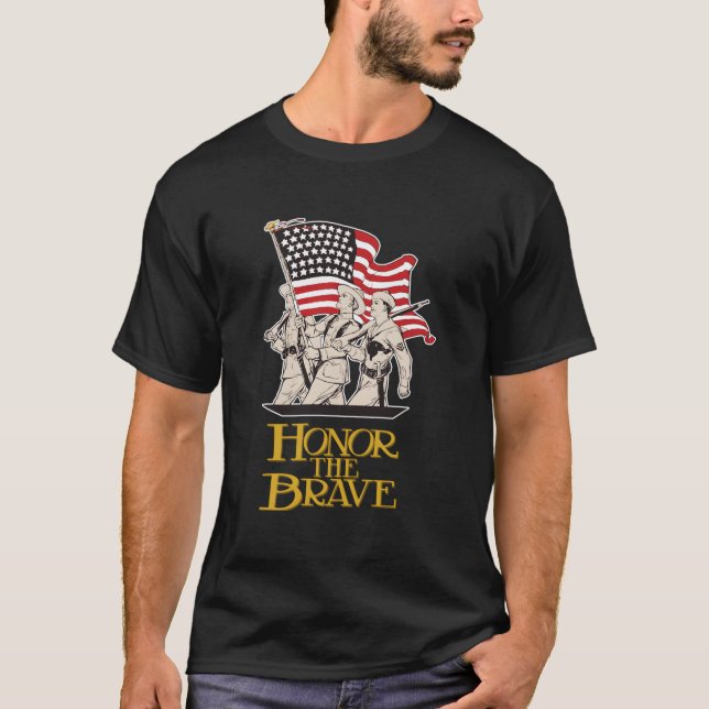Camiseta Honor The Brave (Frente)