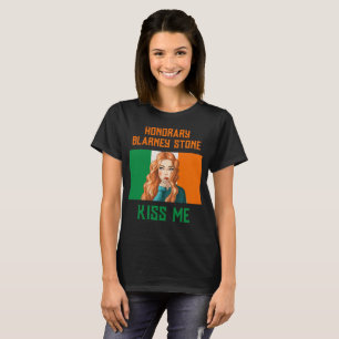 CAMISETA HONORÁRIO BLARNEY STONE IRISH LASS BEIJA-ME
