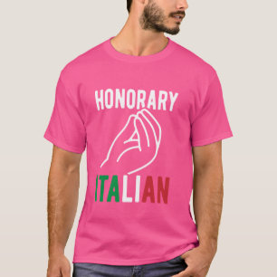 Camiseta Honorário Italiano Casamento Engraçado Da Mão Ital