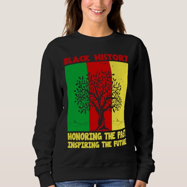 Camiseta Honoring Past Inspiring Future Black History Month (Frente)