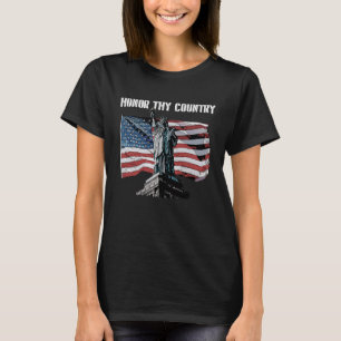 Camiseta Honra a Independência Nacional Americana dos EUA F