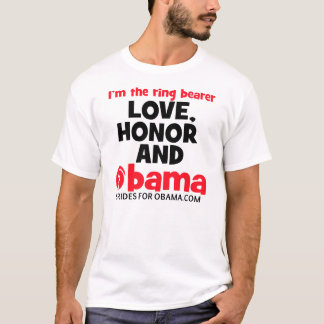 Camiseta Honra de amor e portador do anel democrático de Ob