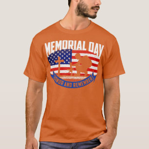 Camiseta Honra do Dia Memorial e recordação