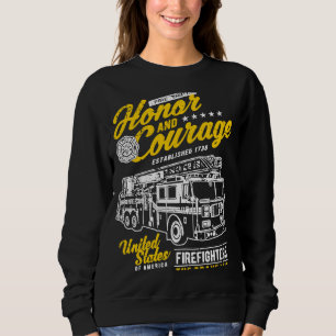 Camiseta Honra e Coragem Bombeiro Departamento de Bombeiros
