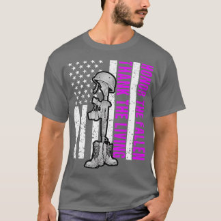 Camiseta Honra Militar Purple Heart Day O Obrigado Fallen T