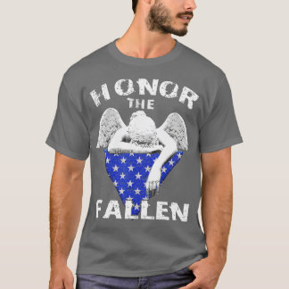 Camiseta Honra o Anjo Fallen e o Memorial da Bandeira Dobra