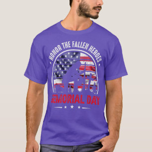 Camiseta Honra O Fallen Heroes Memorial Day