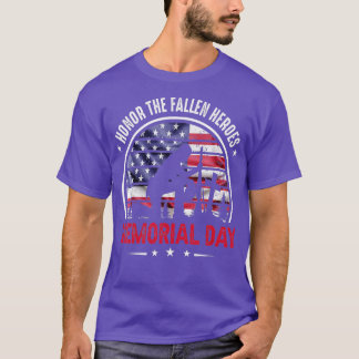 Camiseta Honra O Fallen Heroes Memorial Day