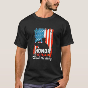 Camiseta Honra O Obrigado Falhado O Dia do Memorial Vivido