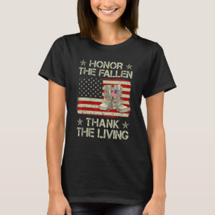 Camiseta Honra O Obrigado Falhado O Dia dos Veteranos Vivos