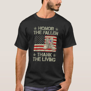 Camiseta Honra O Obrigado Falhado O Dia dos Veteranos Vivos