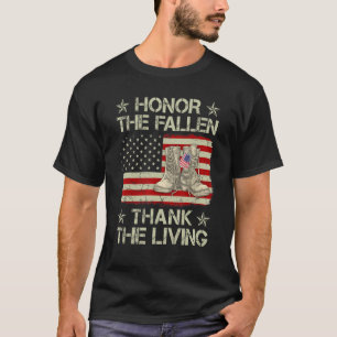Camiseta Honra O Obrigado Falhado O Dia dos Veteranos Vivos