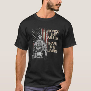 Camiseta Honra O Obrigado Fallen A Bandeira Americana Viva
