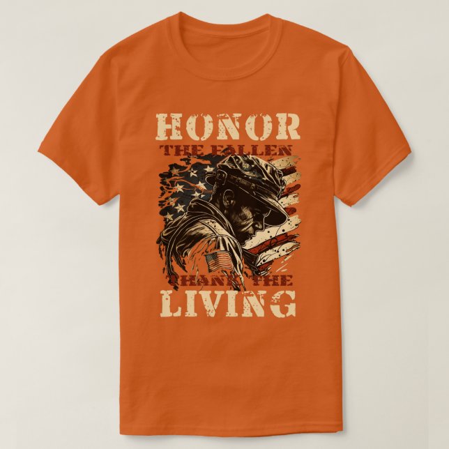 Camiseta Honra O Obrigado Morto (Frente do Design)
