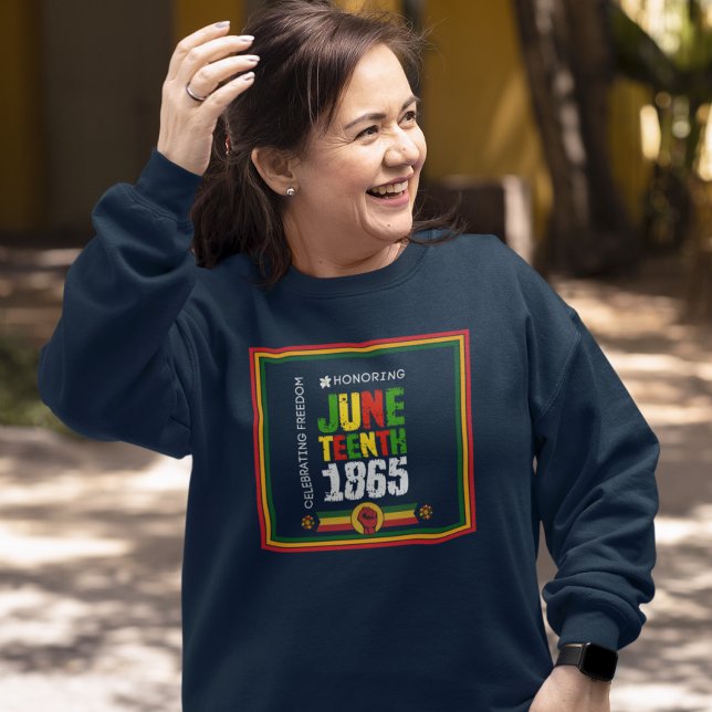 Camiseta Honrando 18 de junho de 1865 - Celebrando a Liberd (Criador carregado)