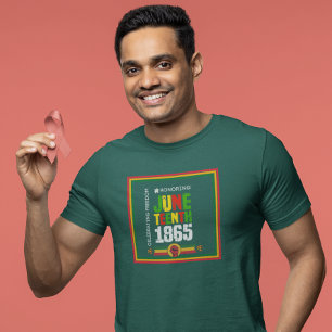 Camiseta Honrando 18 de junho de 1865 - Celebrando a Liberd