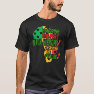 Camiseta Honrando A História Negra Passada Inspirando O Fut