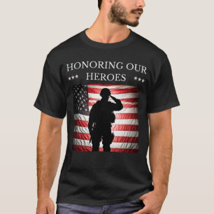 Camiseta Honrando Nosso Herói Honrando o Corajoso