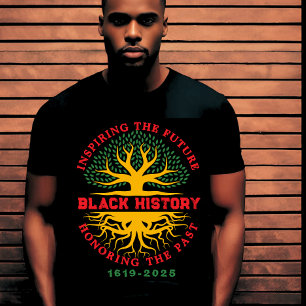 Camiseta Honrando o Mês do Histórico Negro Inspirador