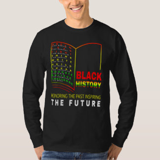 Camiseta Honrando o passado inspirador Futuro Hist Negro Af