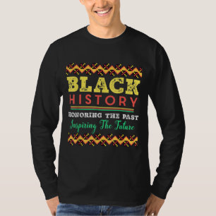 Camiseta Honrando o passado Inspirador Futuro Histórico Neg