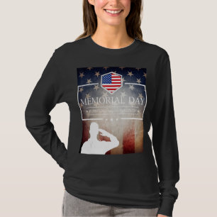 Camiseta Honrando Todos Que Serviram O Memorial Day Salute