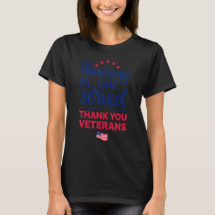 Camiseta Honrando Todos Que Serviram Obrigado Dia Dos Veter