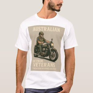Camiseta Honrando Veteranos do Vietnã Australiano - Motocic