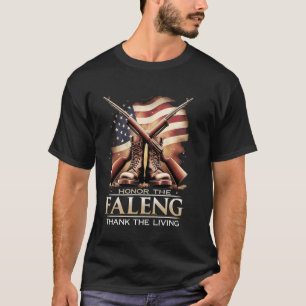 Camiseta Honrar os Caídos Agradecer os Vivos Orgulho de Vet