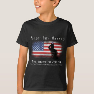 Camiseta Honre nossos heróis no Memorial Day