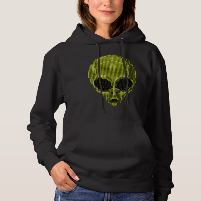 Camiseta Hoodie Alienígena Verde (Frente)