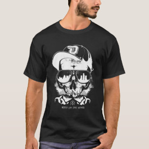 Camiseta Hoodie Black Hoodie Thug Skull