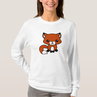 Camiseta Hoodie bonito da raposa