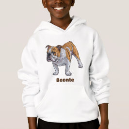 Camiseta Hoodie Bulldog Personalizado