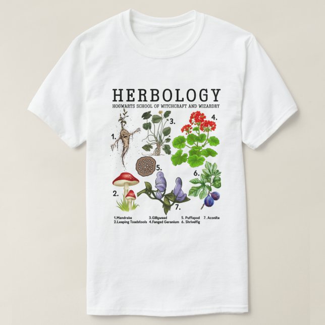 Camiseta Hoodie, camisa-creme, da Herbologia (Frente do Design)