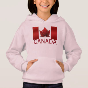Camiseta Hoodie Canada Flag Kid no Canadá Souvenir