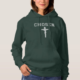 Camiseta Hoodie Christian Sweatshirt Escolhida Baseada na F