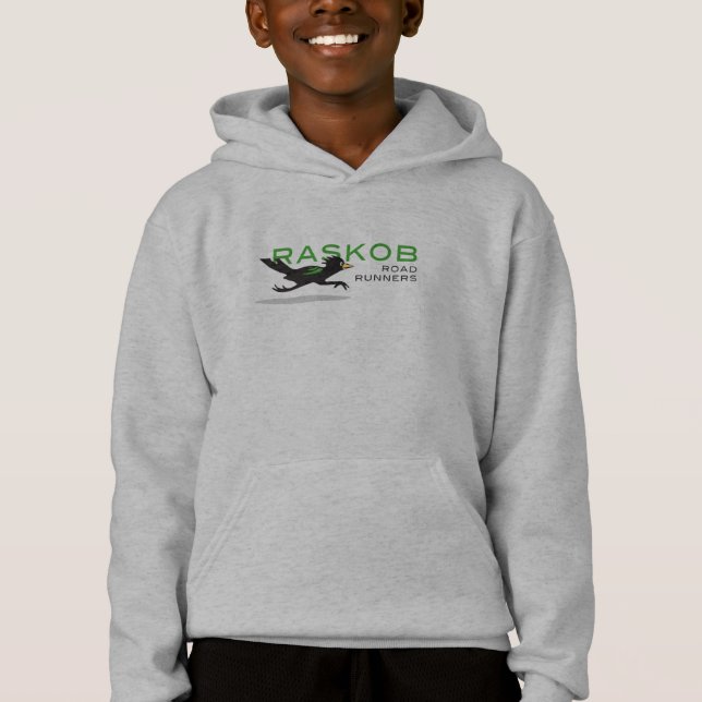 Camiseta Hoodie cinzento unisex (Frente)