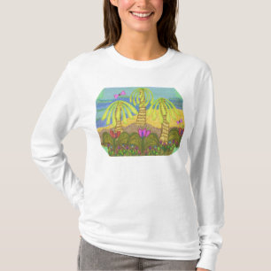 Camiseta Hoodie da arte dos oásis de 3 palmas