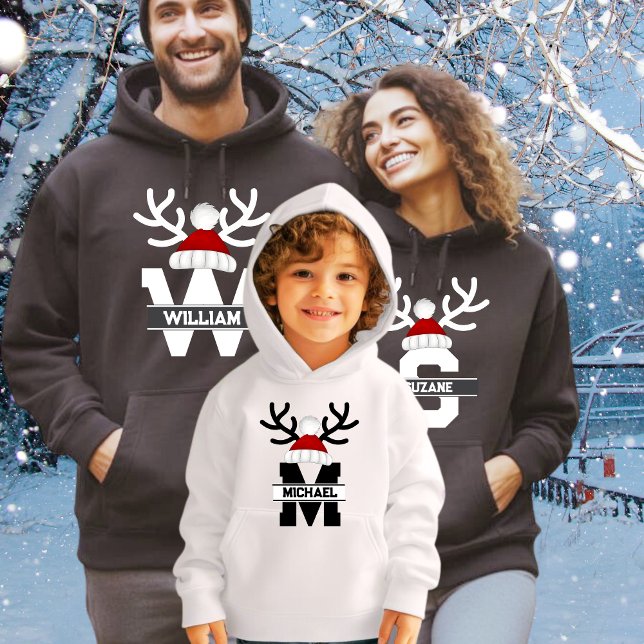 Camiseta Hoodie da família de Feriados Personalizados (Criador carregado)