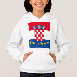 Camiseta Hoodie da garota da Croácia